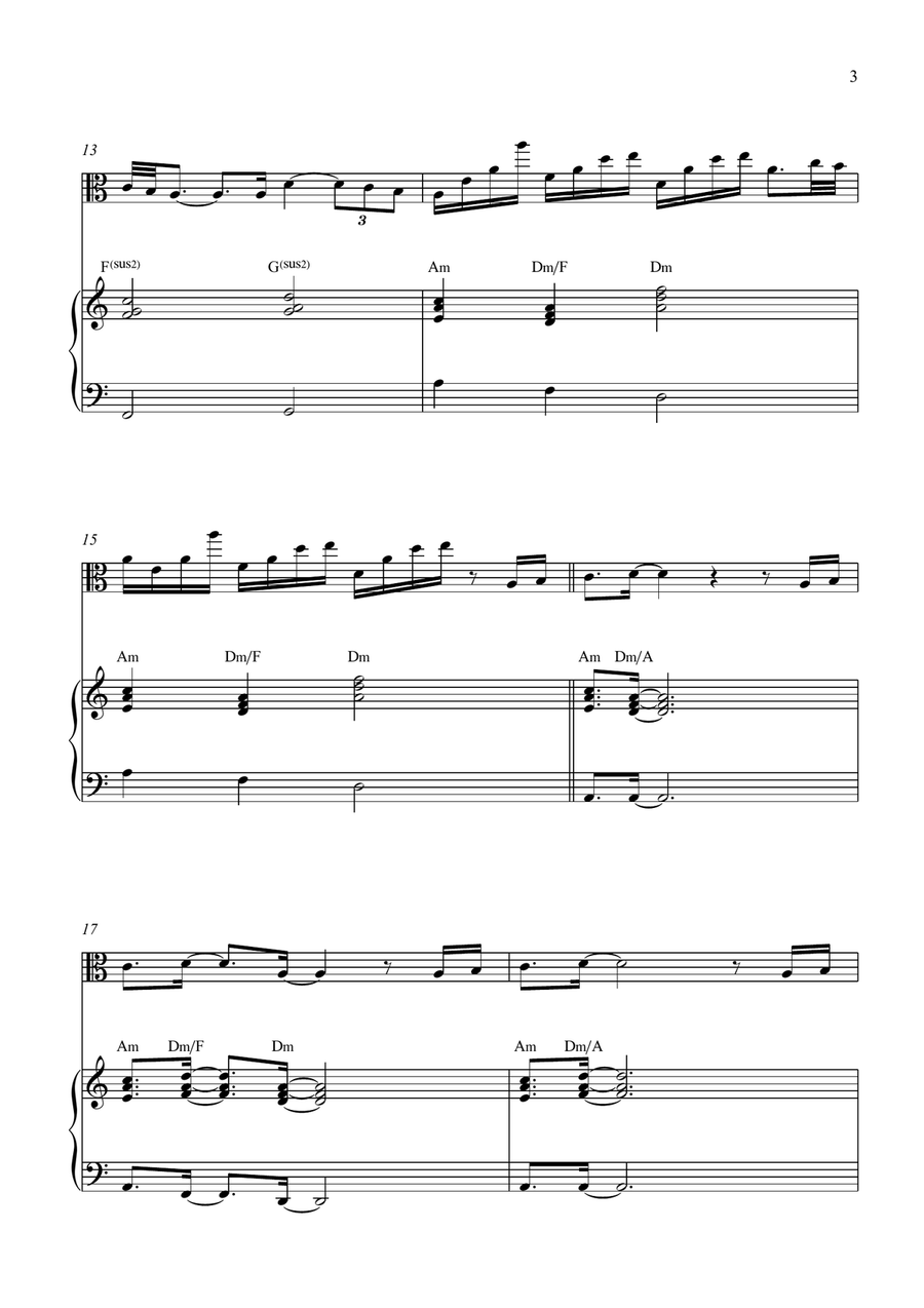 Breath Of Heaven (Mary's Song) Viola scores gallery preview page 3