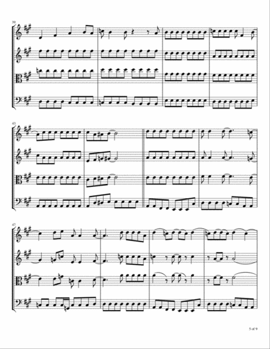 Back In The Ussr String Quartet scores gallery preview page 6