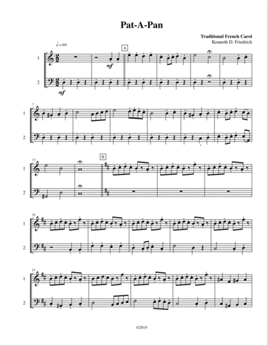 Seven Christmas Duets, Vol. 6 Cello scores gallery preview page 3