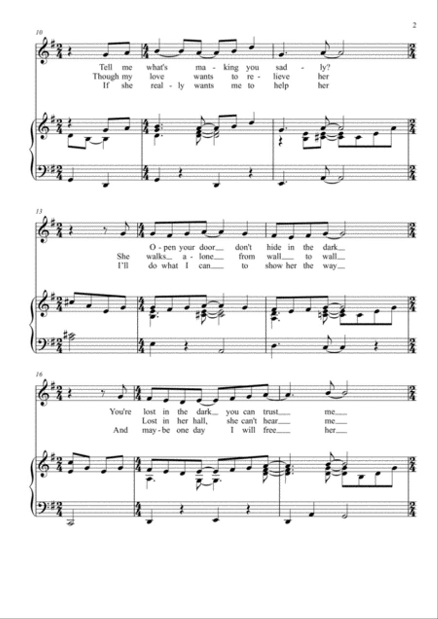 Sad Lisa Voice scores gallery preview page 2