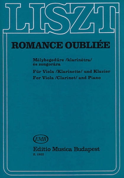 Romance Oubliee, for Viola (or Clarinet) and Piano