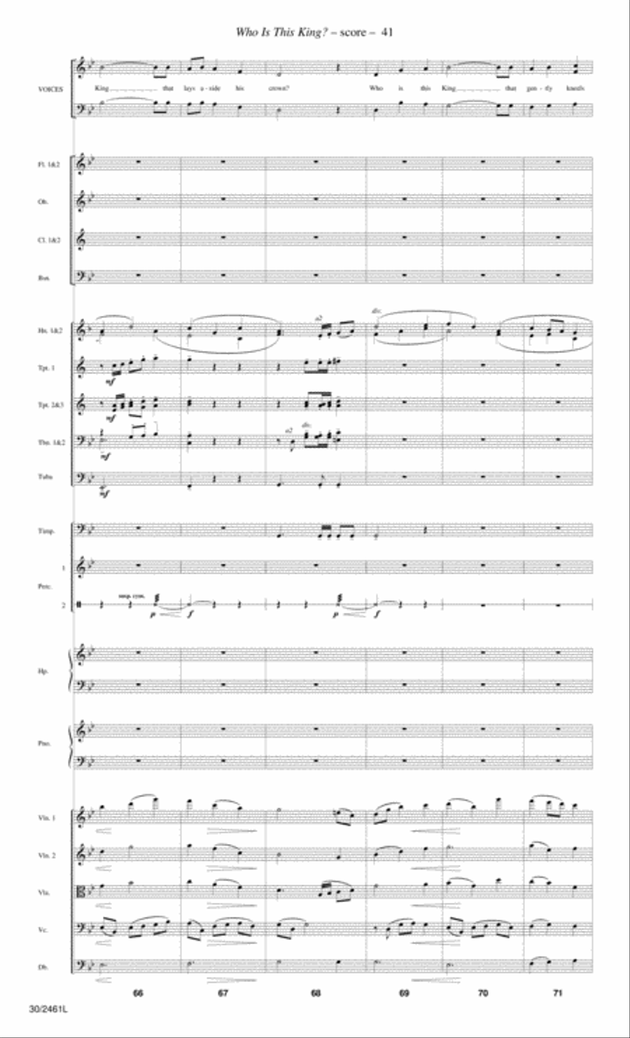 Journey to the Cross - Orchestral Score and Parts Choir scores gallery preview page 43