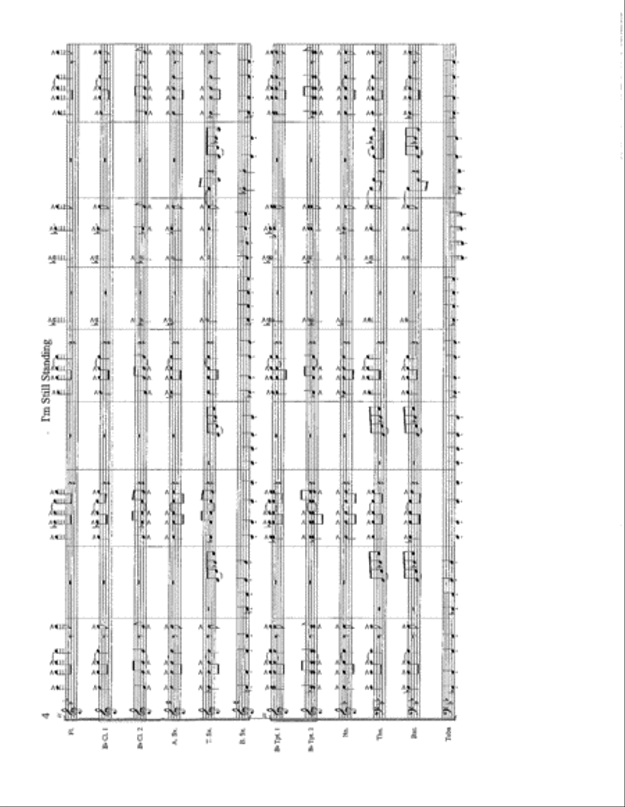I'm Still Standing Marching Band scores gallery preview page 4