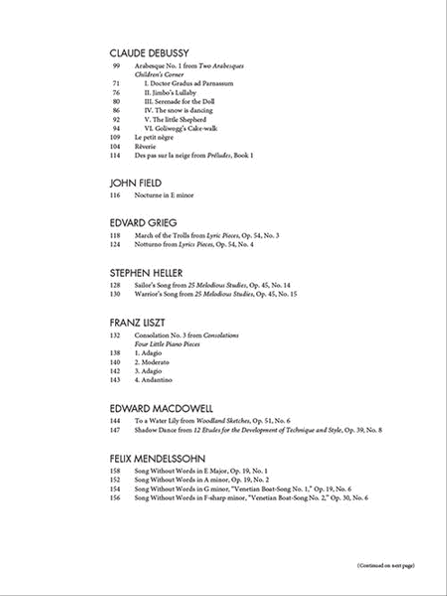 Piano Masterworks - Upper Intermediate Level Piano Solo scores gallery preview page 3