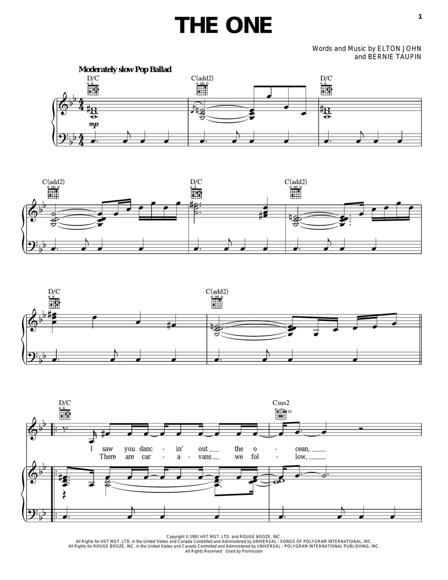 The One Acoustic Guitar scores gallery preview page 1