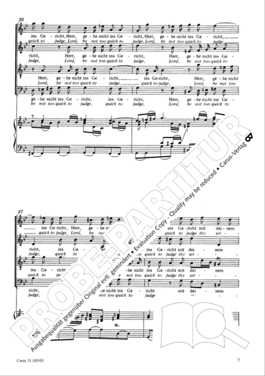 Lord, be not too quick to judge thy servant 4-Part scores gallery preview page 8