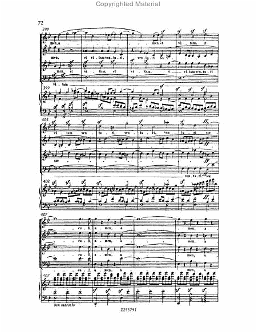 Missa Solemnis, Op.123 Choir scores gallery preview page 72