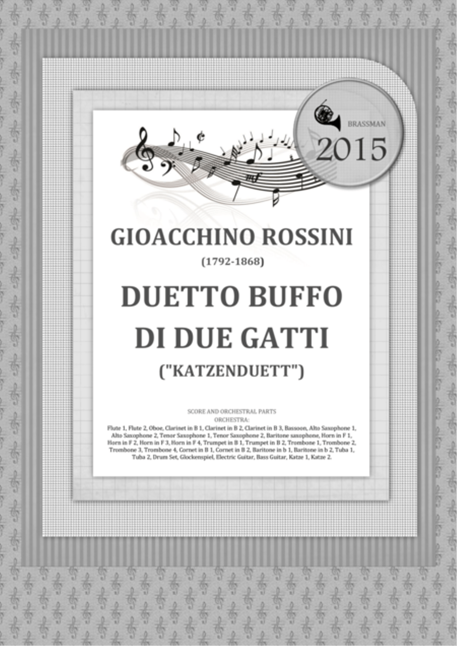 Duetto buffo di due gatti - Katzenduett Marching Band scores gallery preview page 1