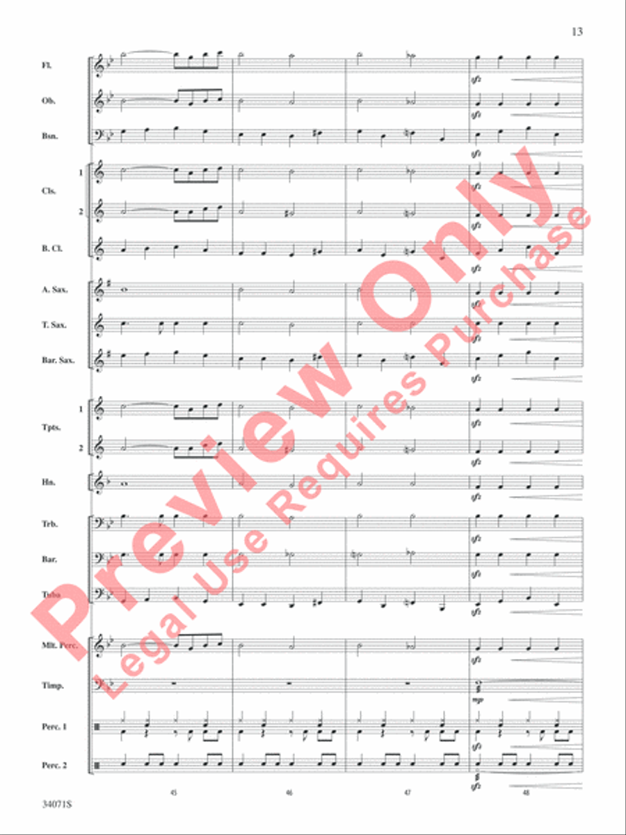 Haven't Met You Yet Concert Band scores gallery preview page 14