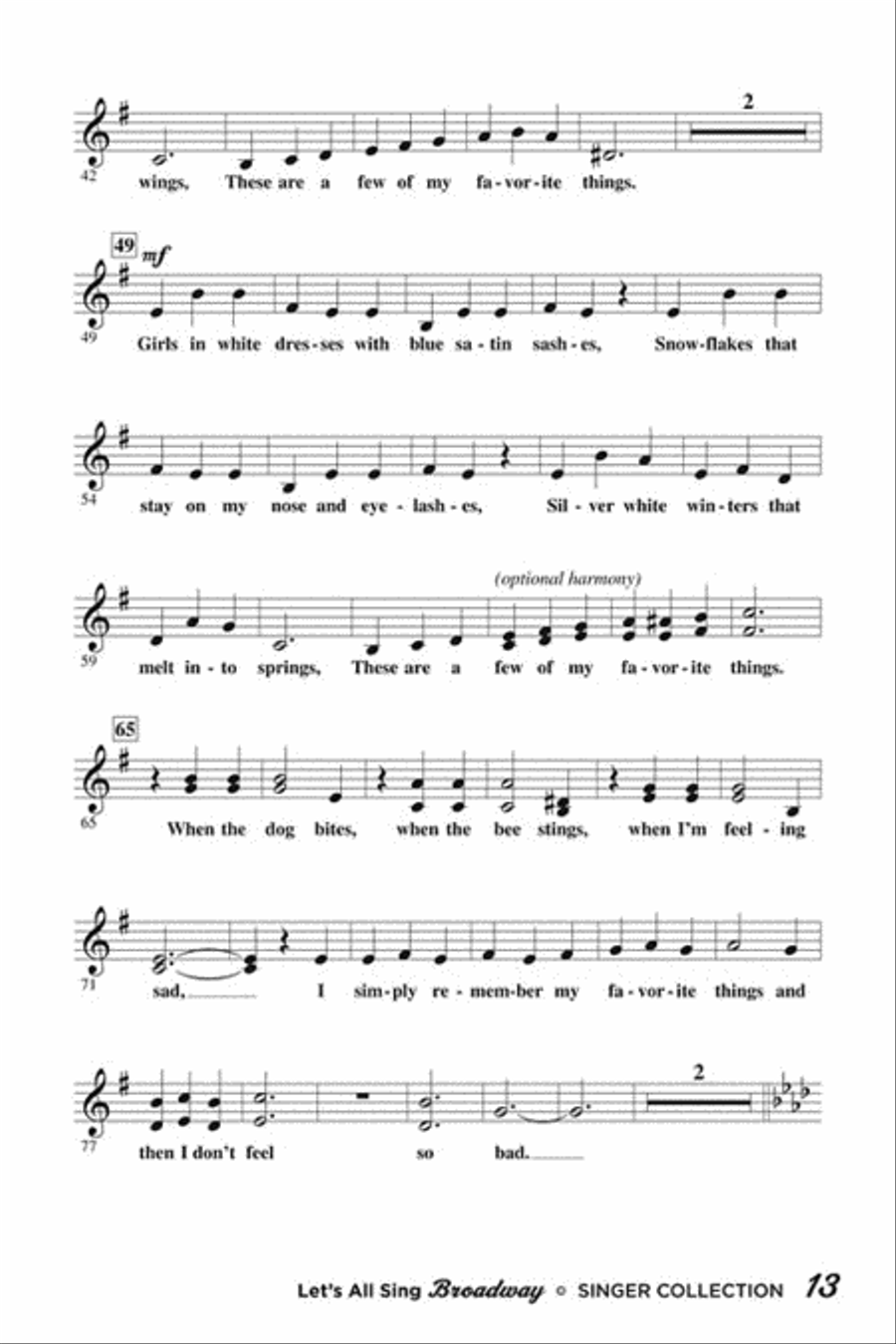 Let's All Sing Broadway Choir scores gallery preview page 4