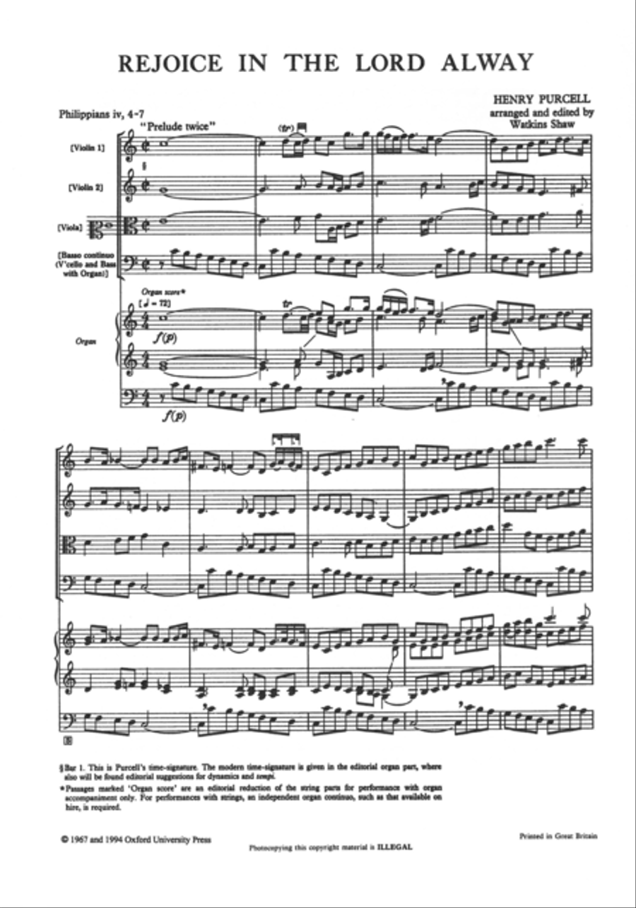 Rejoice in the Lord alway 4-Part scores gallery preview page 2