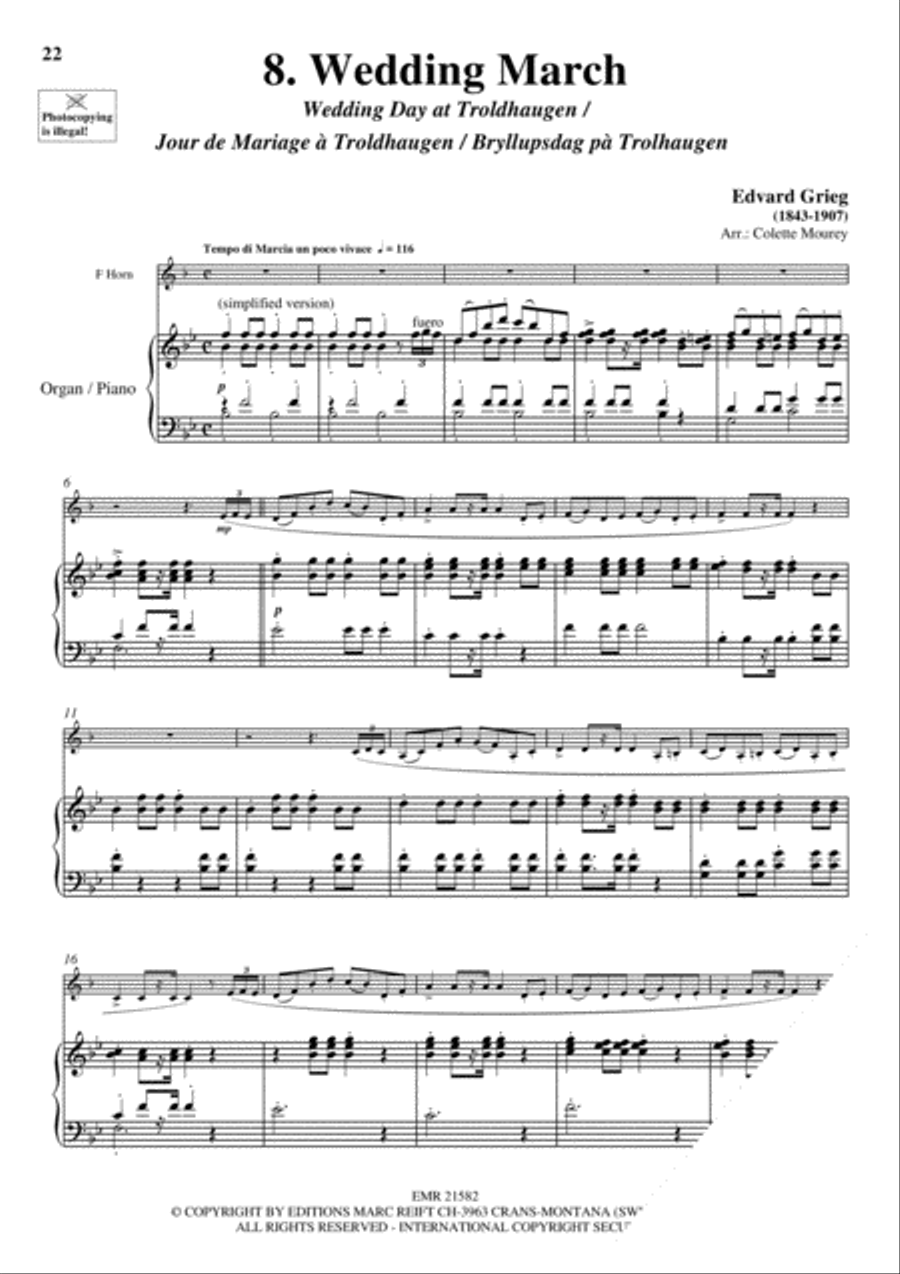 20 Greatest Wedding Solos Organ scores gallery preview page 10
