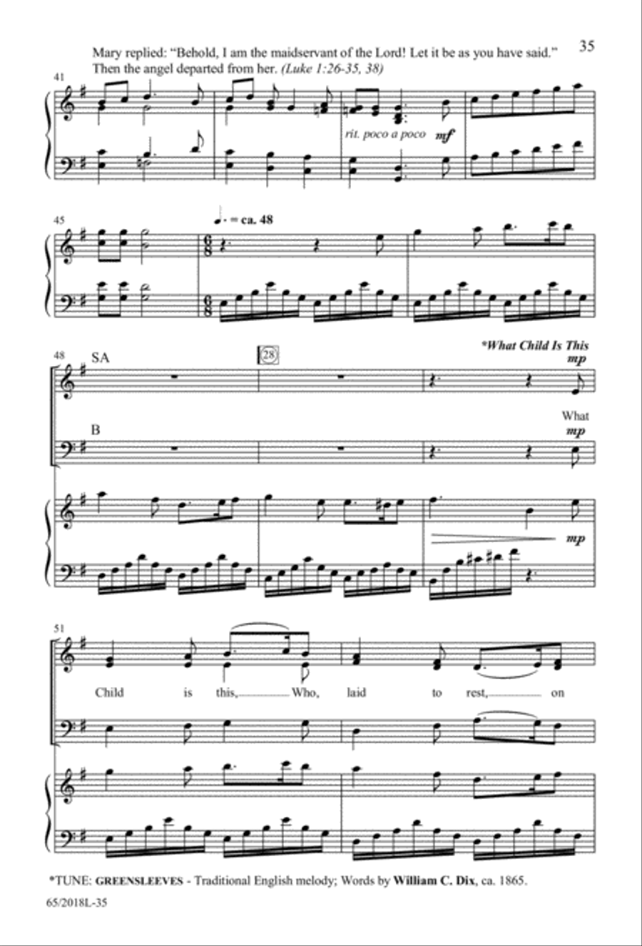 A Ceremony of Lessons and Carols 3-Part scores gallery preview page 36