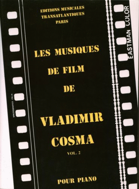 Les Musiques De Film De Vladimir Cosma Vol 2 Piano