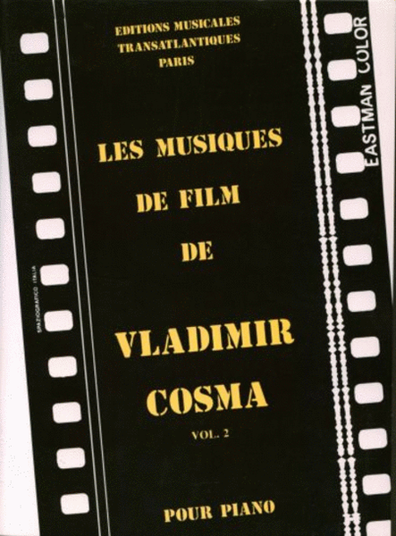 Les musiques de film de vladimir cosma vol 2 piano