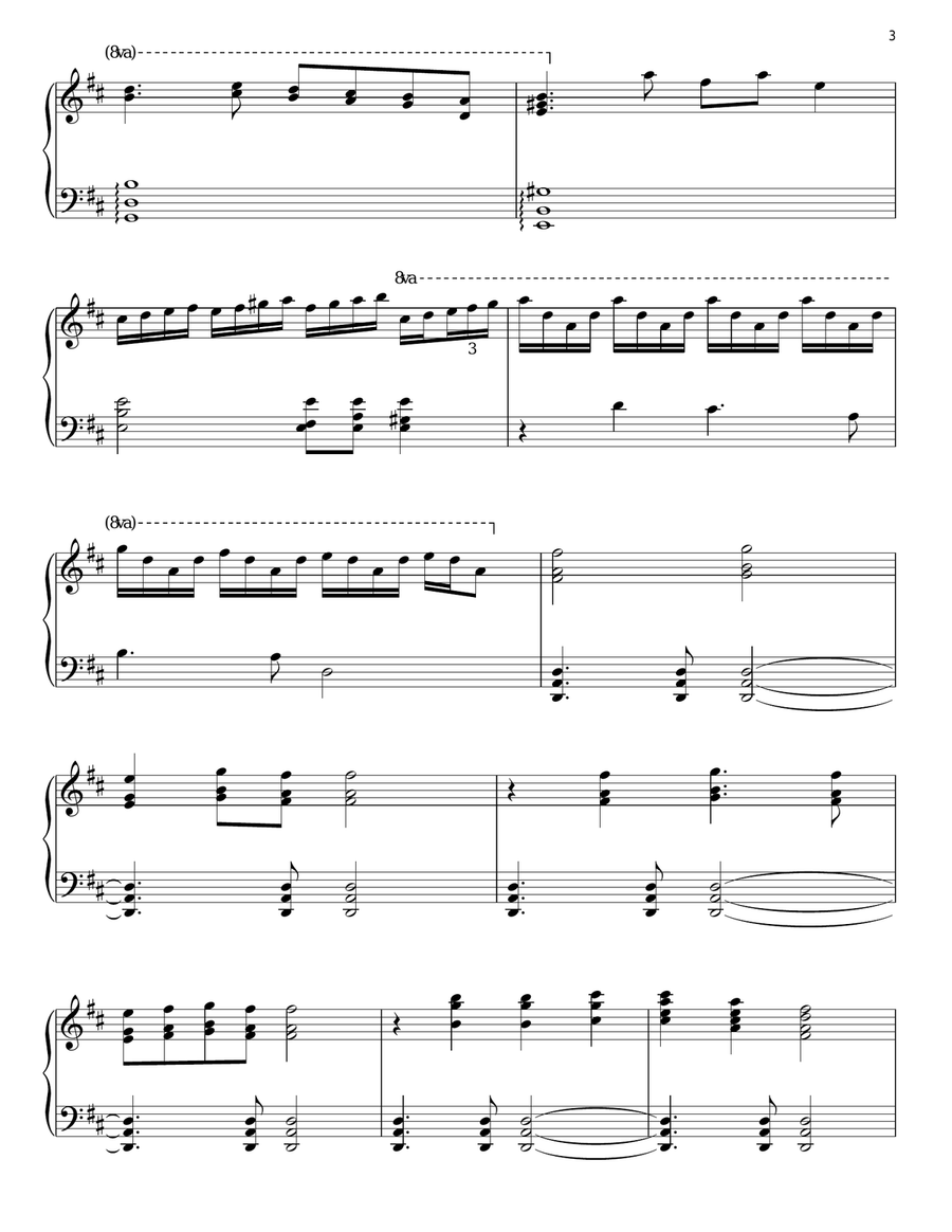 Test Drive (from How to Train Your Dragon) Piano Solo scores gallery preview page 3