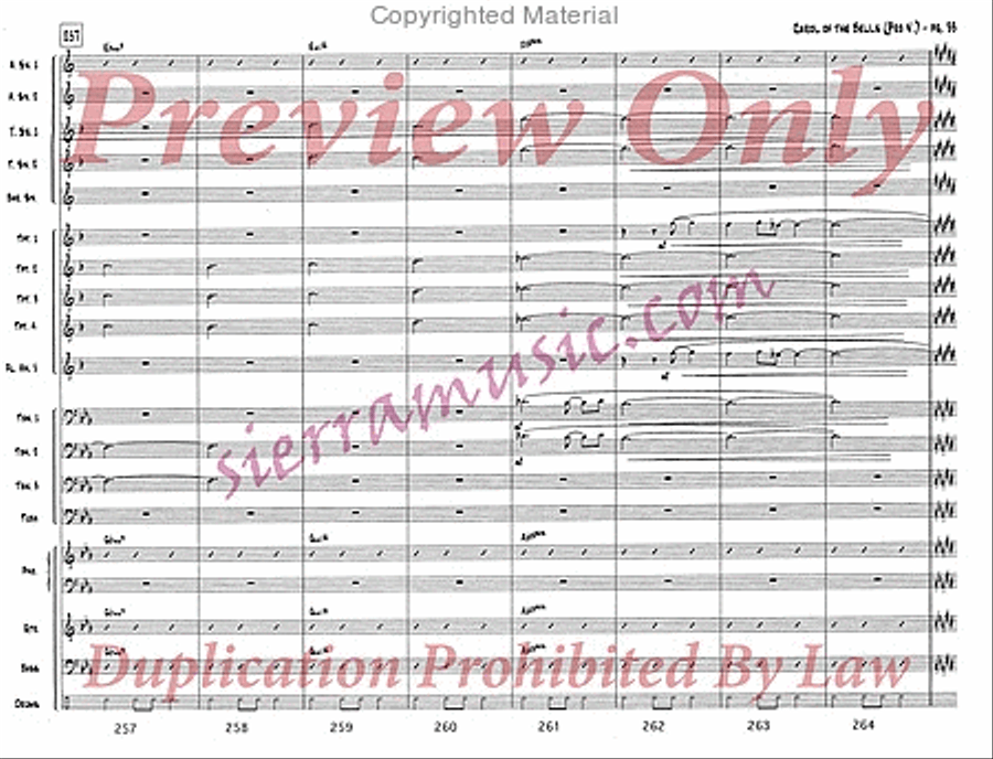 Carol of the Bells (pro) Jazz Ensemble scores gallery preview page 34