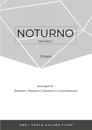 Book cover for NOTURNO OP.9 NO.2 - CHOPIN - BASSOON QUARTET