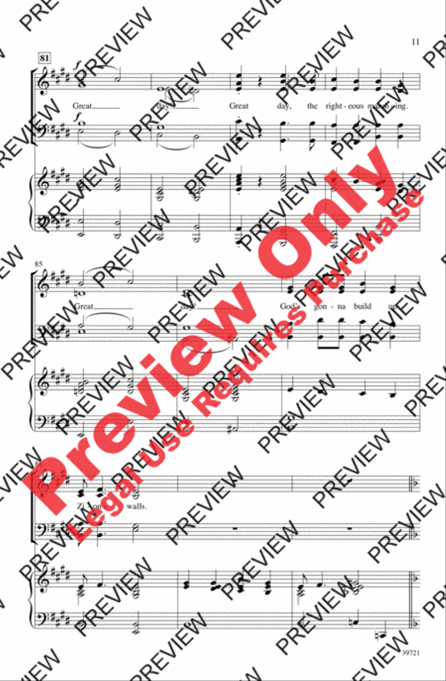 Great Day! 4-Part scores gallery preview page 11