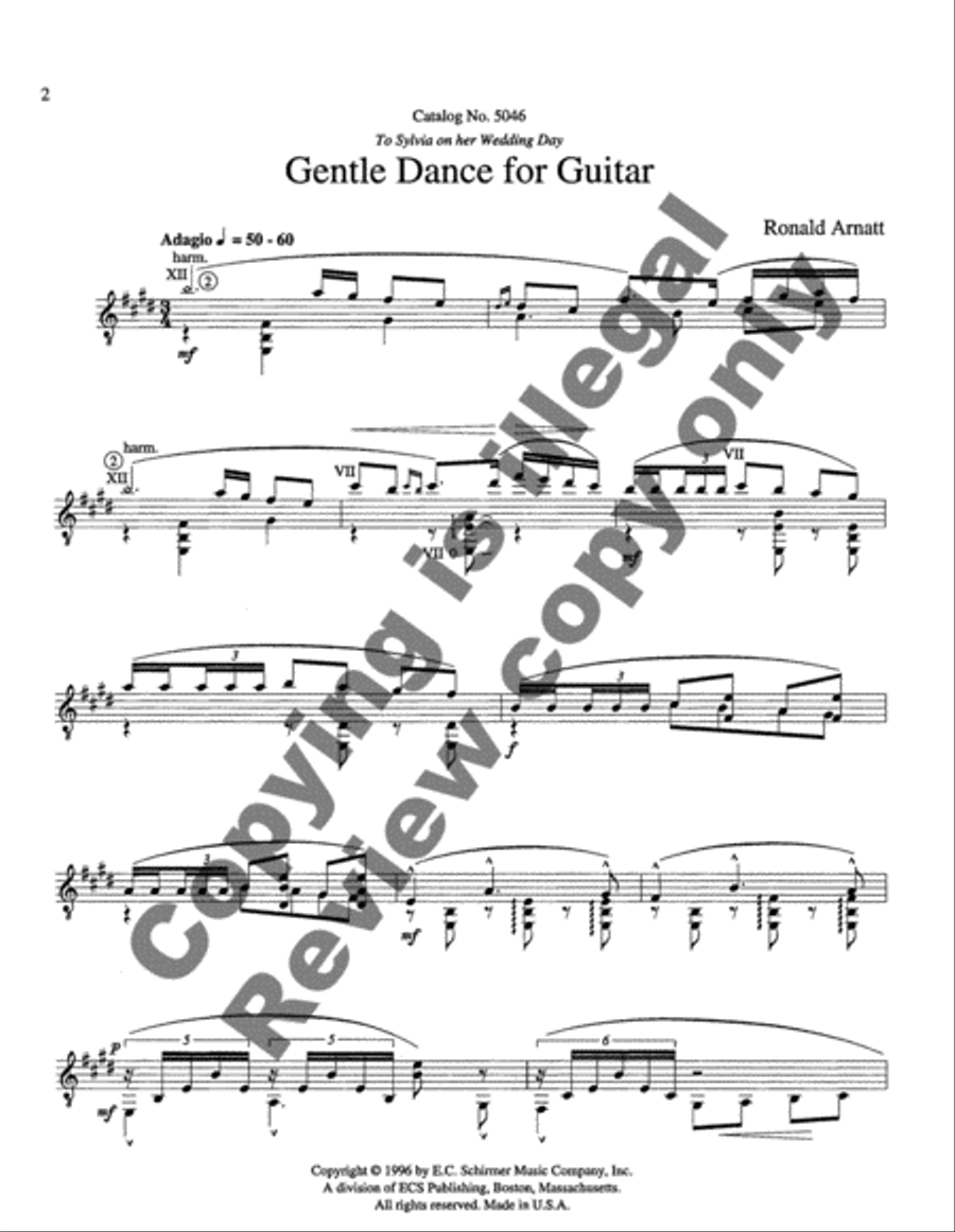 Gentle Dance Gentle Dance Guitar scores gallery preview page 5