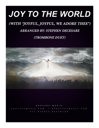 Book cover for Joy To The World (with "Joyful, Joyful, We Adore Thee") (Trombone Duet)