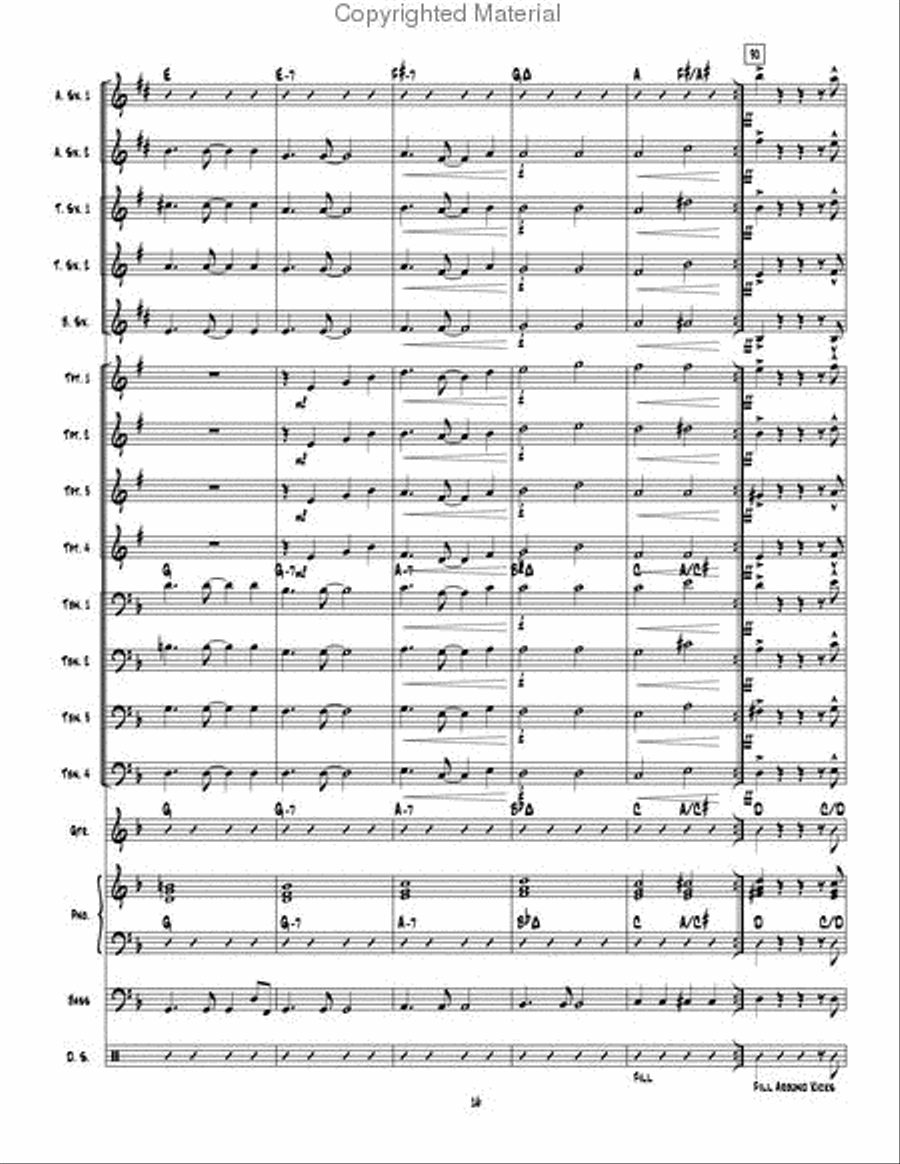 Table Time Jazz Ensemble scores gallery preview page 17