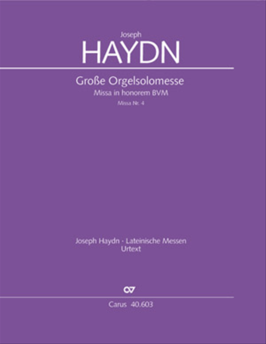 Grosse Orgelsolomesse in Es 4-Part scores gallery preview page 1