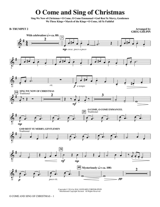 O Come and Sing of Christmas - Bb Trumpet 2