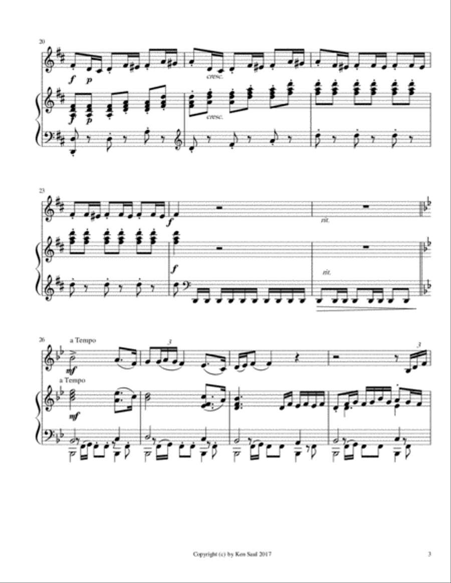 Sevilla from Suite Española for Trumpet and Piano Trumpet Solo scores gallery preview page 5