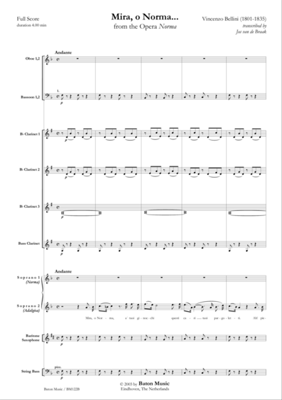 Mira, o Norma ... Concert Band scores gallery preview page 2