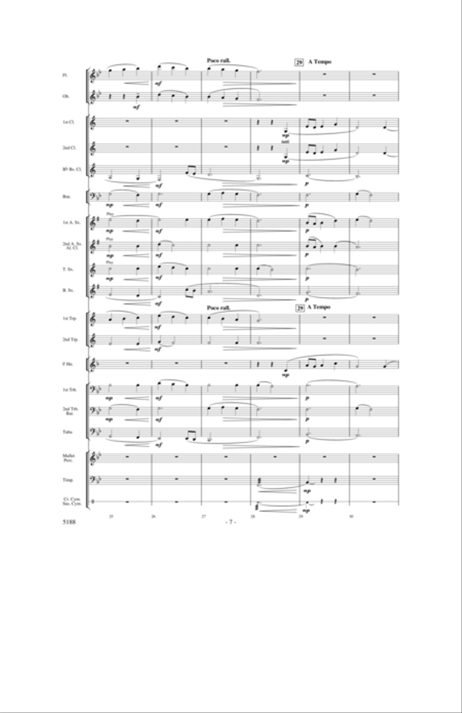 A Song of Hope A Song of Hope Concert Band scores gallery preview page 6