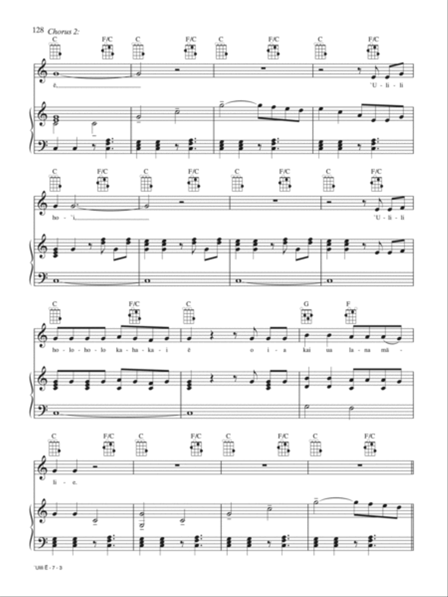 ‘Ulili E Piano, Vocal, Guitar scores gallery preview page 3