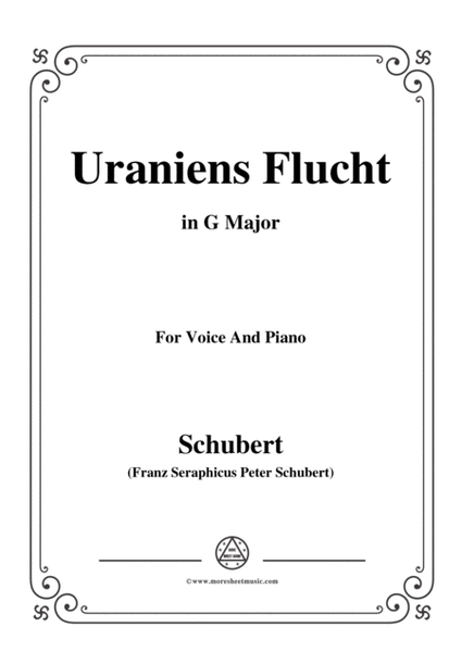 Schubert-Uraniens Flucht(Urania's Flight),D.554,in G Major,for Voice&Piano image number null