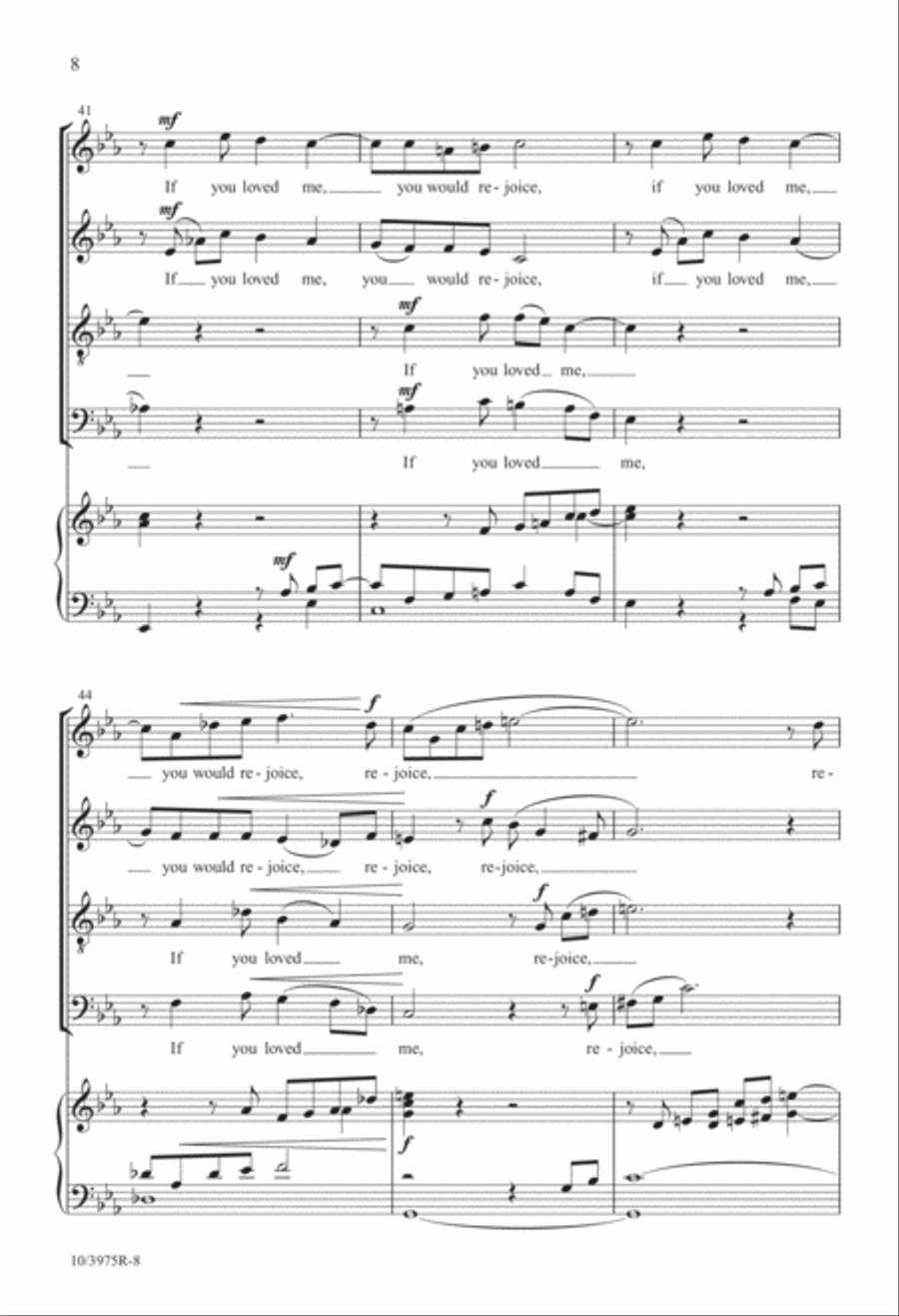 If You Love Me 4-Part scores gallery preview page 8