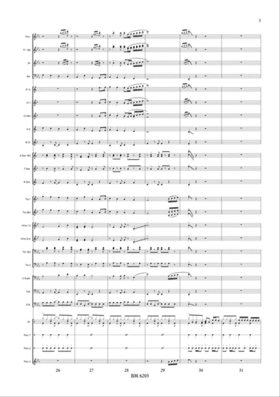 Joy to the Brass Rock for Wind Band Joy to the Brass Rock for Wind Band Concert Band scores gallery preview page 6