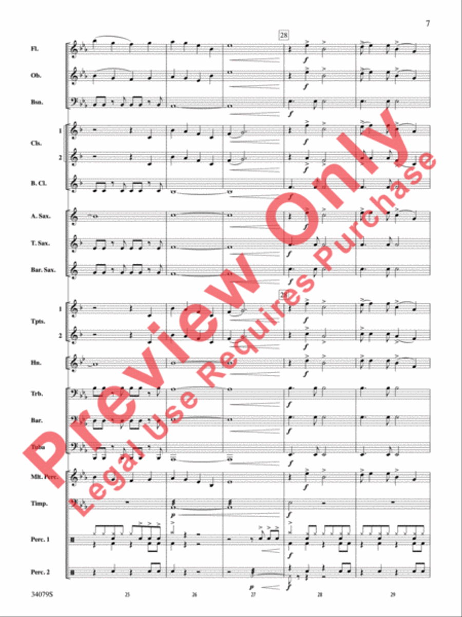 Animal Animal Concert Band scores gallery preview page 8