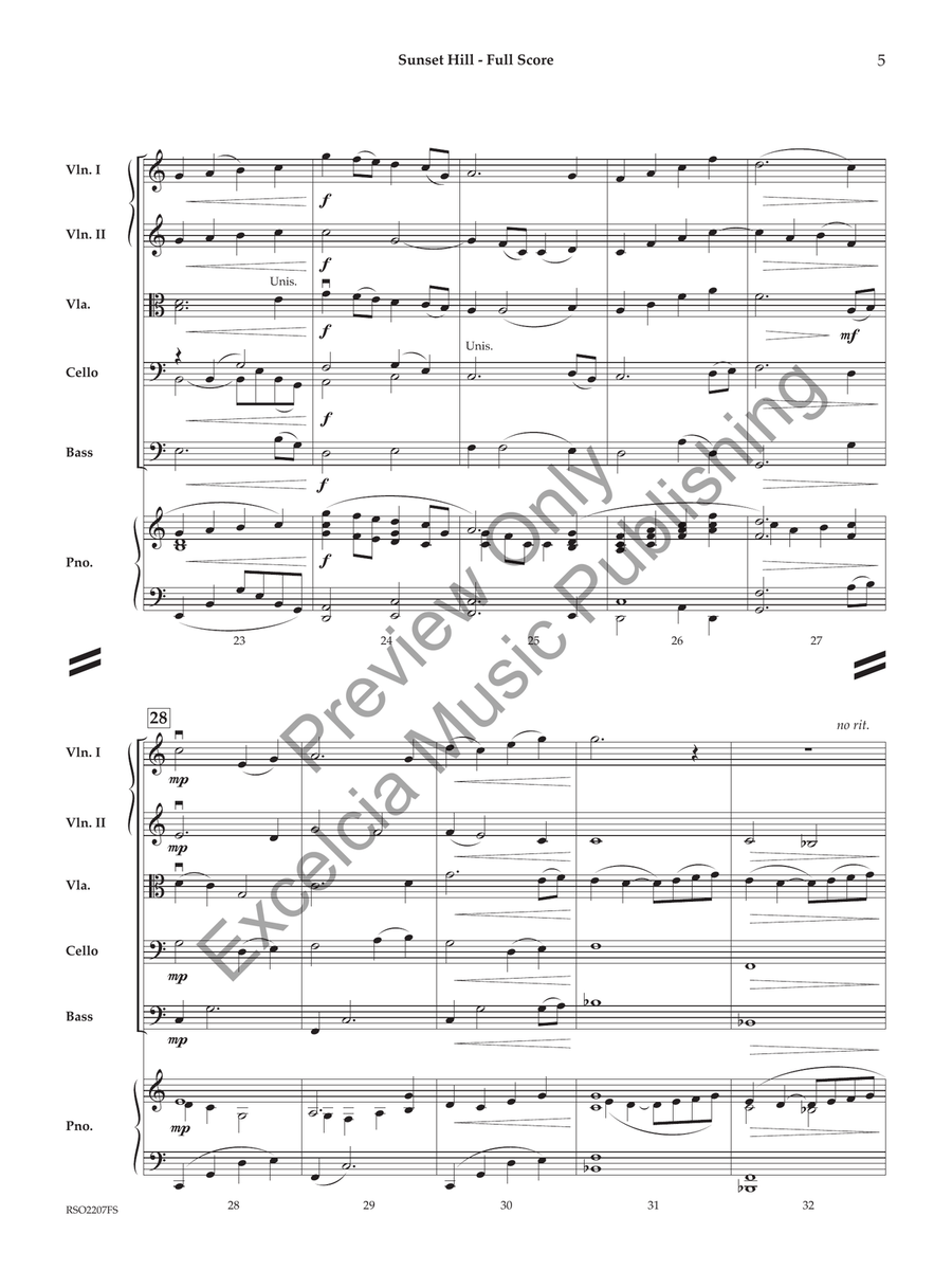 Sunset Hill Sunset Hill String Orchestra scores gallery preview page 4