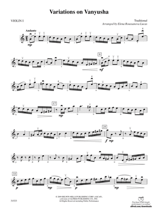 Variations on Vanyusha: 1st Violin