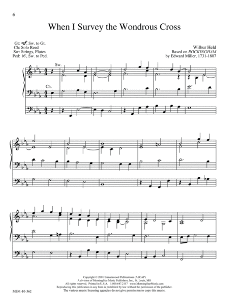 Lenten Postludes for Organ Organ Solo scores gallery preview page 6