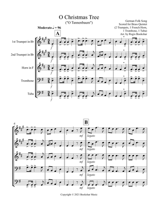 O Christmas Tree (G) (Brass Quintet - 2 Trp, 1 Hrn, 1 Trb, 1 Tuba)