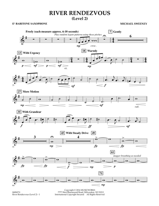 River Rendezvous - Eb Baritone Saxophone (Level 2
