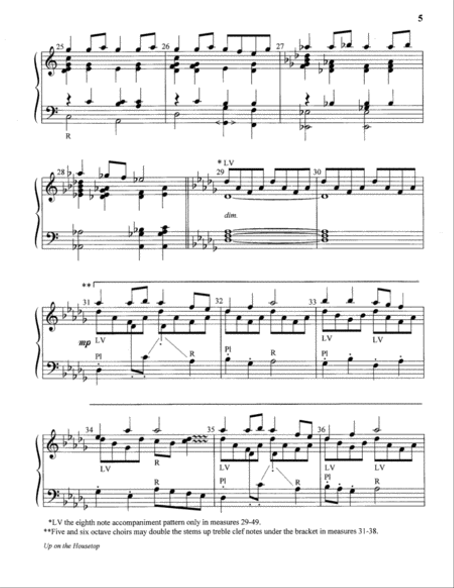 Up on the Housetop Up on the Housetop 5-Octaves scores gallery preview page 14