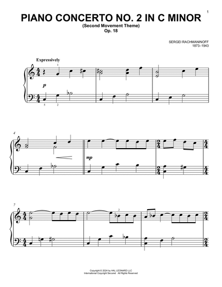Piano Concerto No. 2 In C Minor, Op. 18