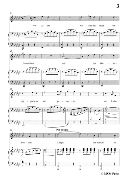 Schubert-Die Schatten,in G flat Major,for Voice&Piano image number null