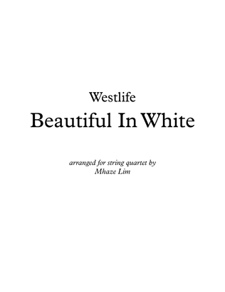 Book cover for Beautiful In White