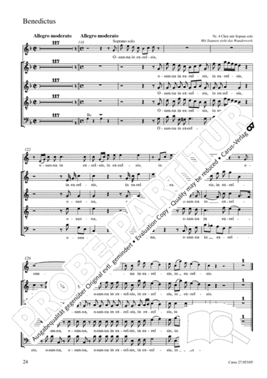 Creation Mass in A-major after Joseph Haydn (Schopfungsmesse in A nach Joseph Haydn) 4-Part scores gallery preview page 25