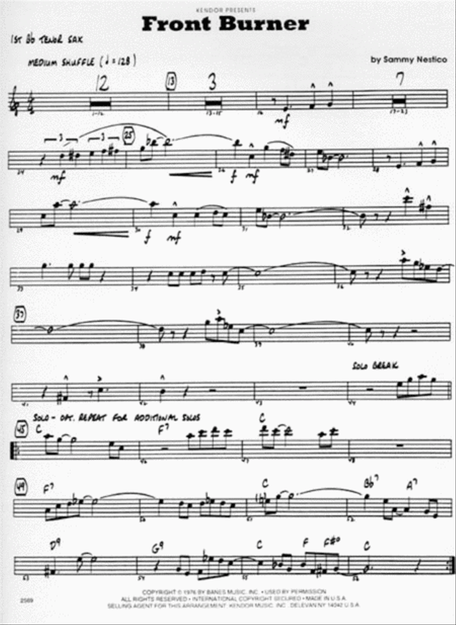 Front Burner Jazz Ensemble scores gallery preview page 2