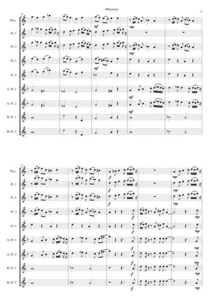 Alleyways for flute choir image number null