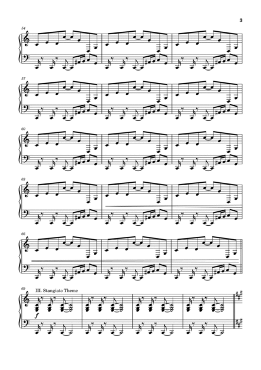 La Villa Strangiato Piano Solo scores gallery preview page 4