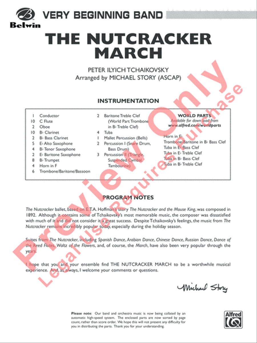The Nutcracker March Concert Band scores gallery preview page 2